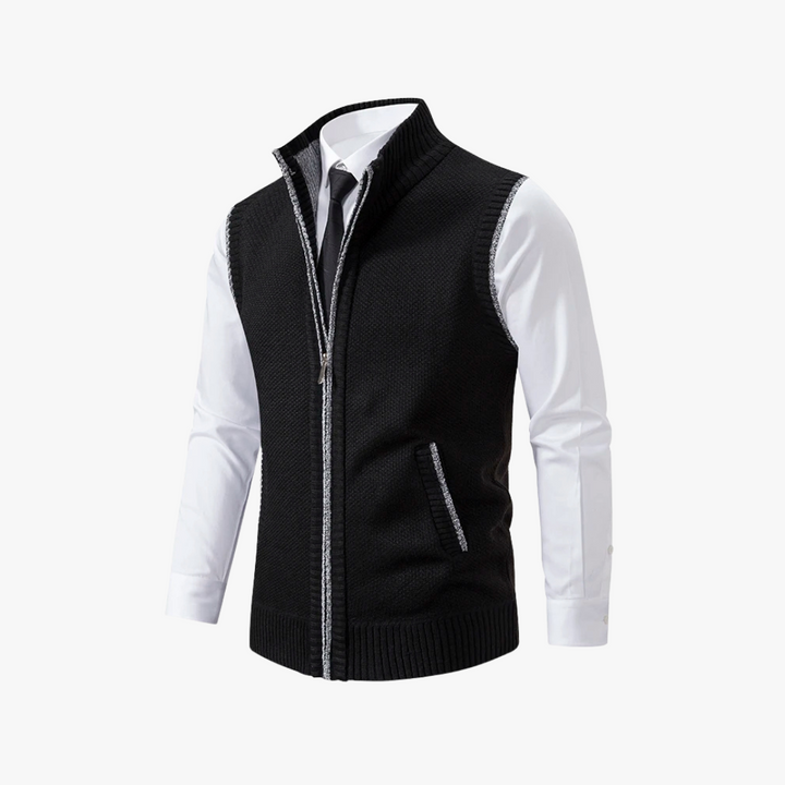 Stilren modern herrväst för lager-på-lager komfort. Perfekt för både formell och vardagslook.