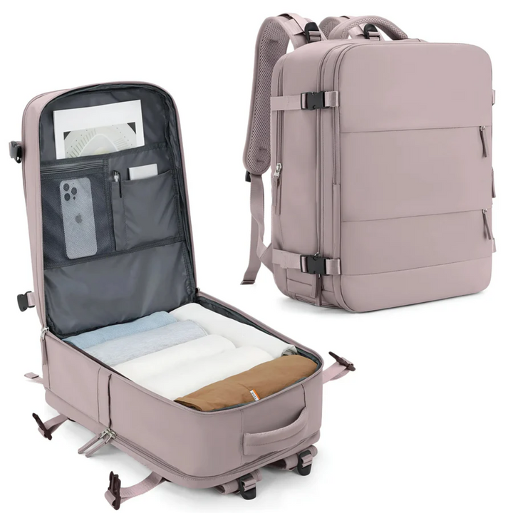 Stilren unisex handbagageväska för resor. Rymlig weekendväska med stor kapacitet, perfekt för flyg och tåg.