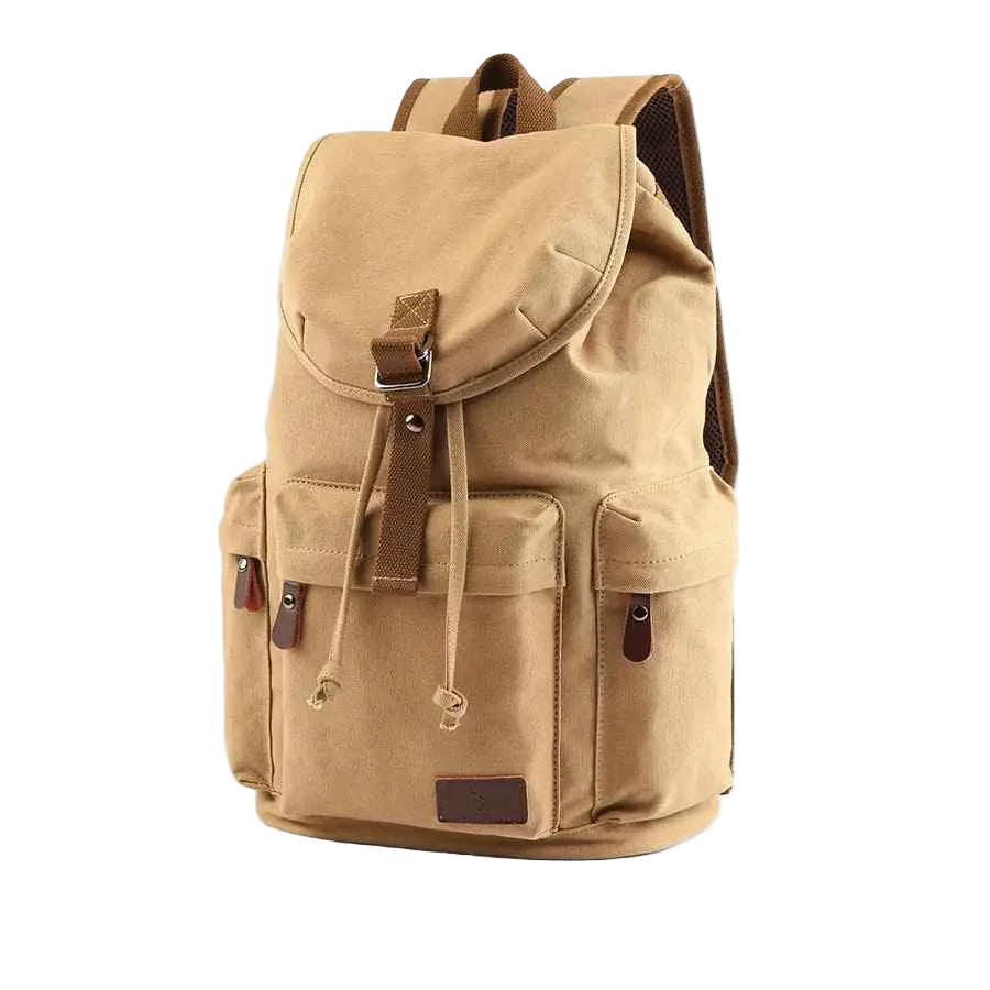 Stilren unisex ryggsäck med praktisk flikdesign, perfekt för skola och vardag.