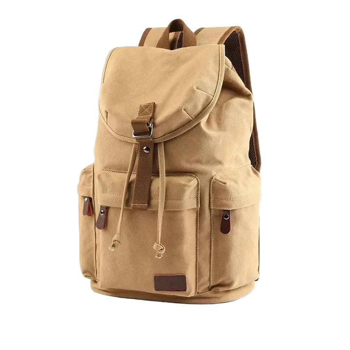 Stilren unisex ryggsäck med praktisk flikdesign, perfekt för skola och vardag.