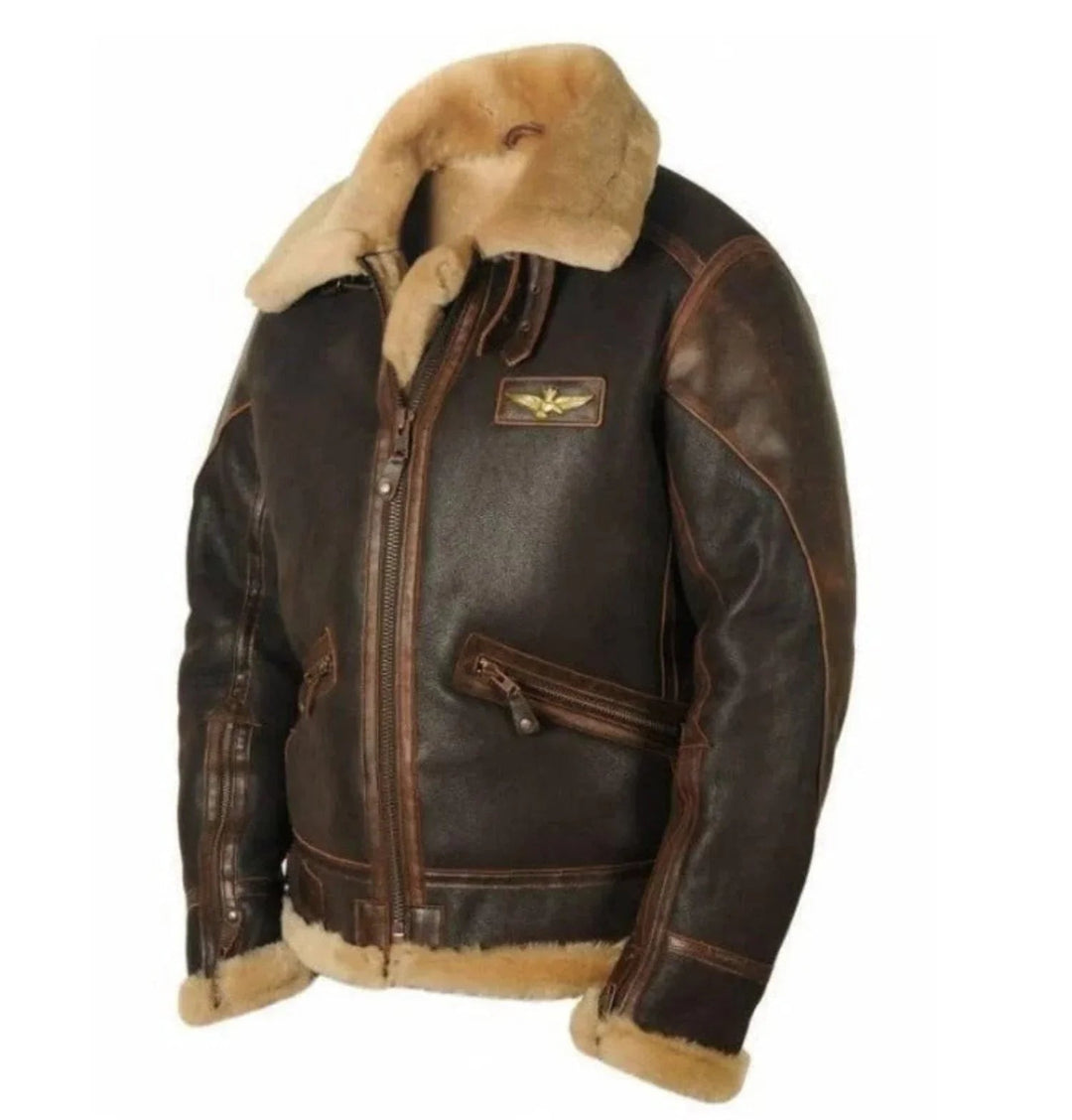 Stilren vintage herrjacka, perfekt som varm och bekväm casual höst- & vinterjacka. Enfärgat ytterplagg.