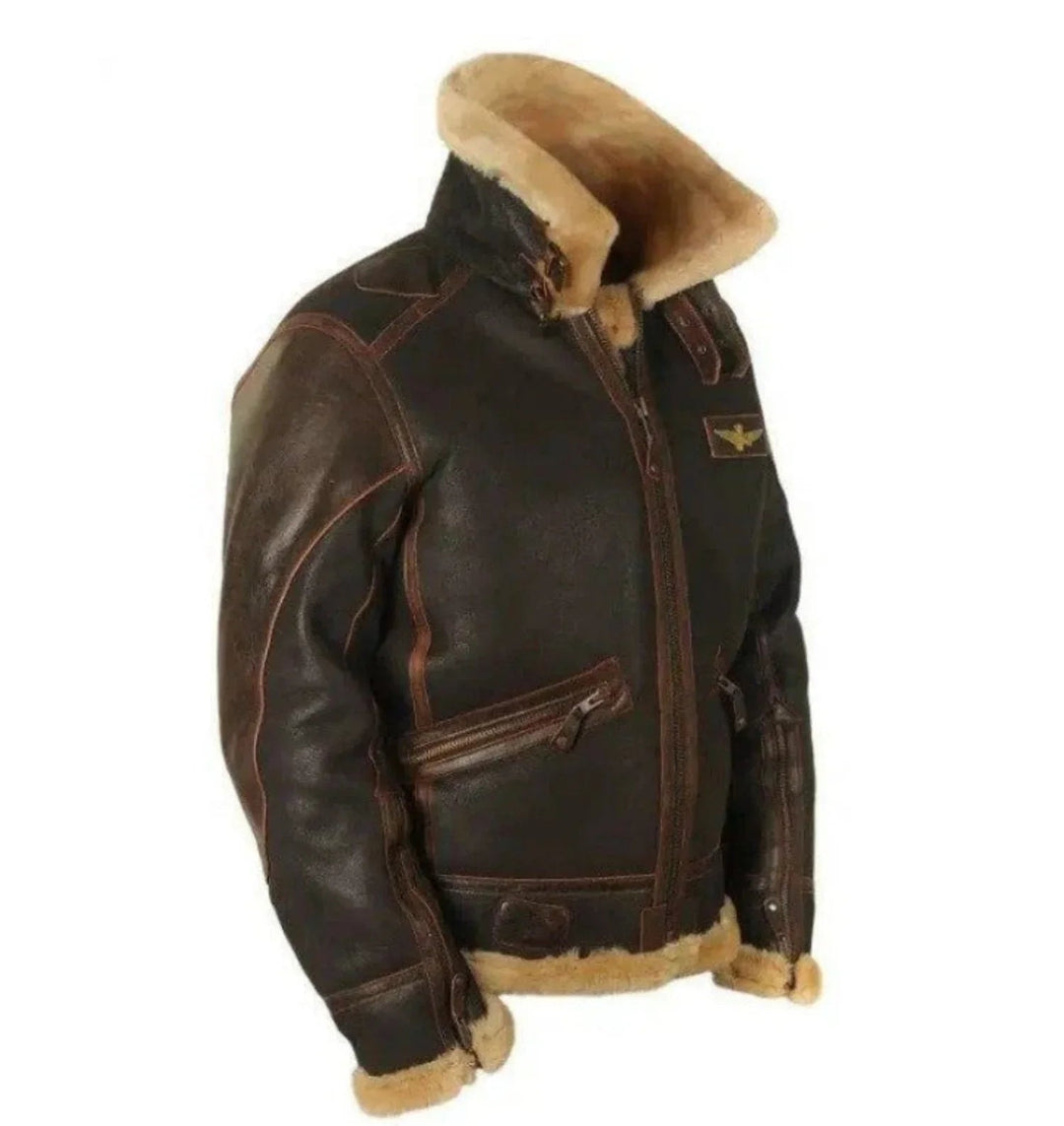 Herrjacka i vintage casual stil, idealisk som varm höst- och vinterjacka. Bekvämt, enfärgat ytterplagg.