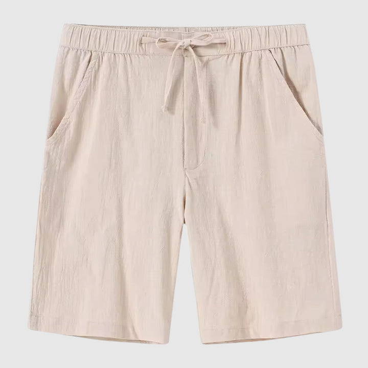 Herrshorts med medelhög midja, ger komfort och en stilren, avslappnad sommarstil.