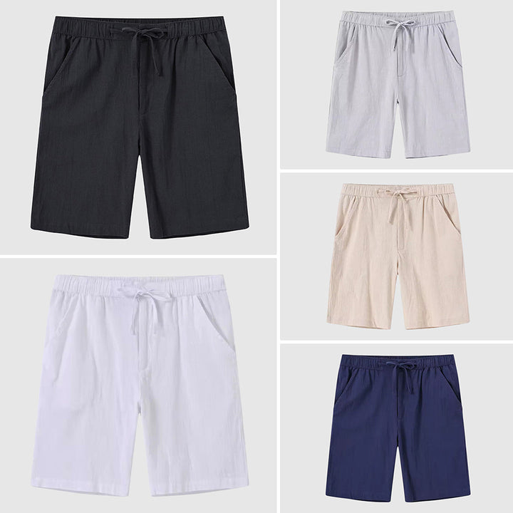 Lätta och luftiga sommarshorts för herr, utmärkta för varma dagar och en avslappnad look.