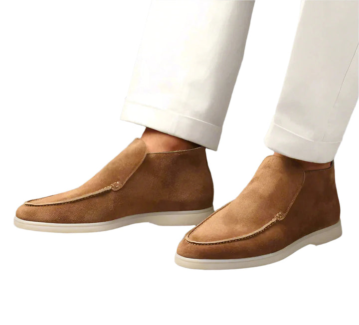 Stilrena Herr Loafers i brunt läder för tidlös elegans och optimal komfort, perfekta som vardags- och vårskor.