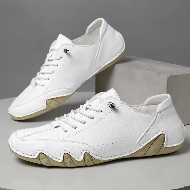 Bekväma herrskor med EVA-sula för maximal komfort. Stilrena sneakers i läderstil, idealiska för fritid.