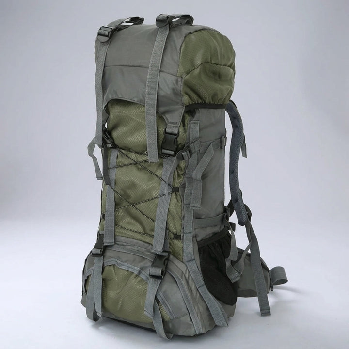 Unisex outdoor ryggsäck 60L för packning. Perfekt för friluftsliv, vandring och resa. Stor och rymlig.