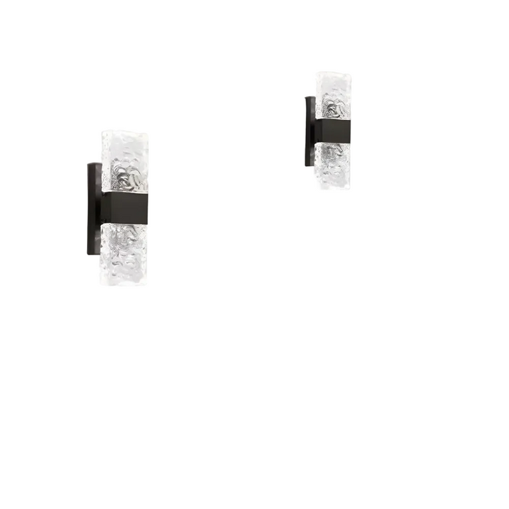Strålande Kristall LED-vägglampa, elegant design med klar kristall, modern belysning för vardagsrum och sovrum.