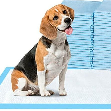 Närbild på ytan av en tjock, läckagesäker hundkissdyna. Maximerar absorption & förhindrar läckage.