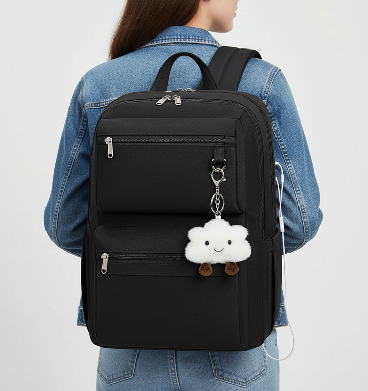Mångsidig ComfortPack ryggsäck för pendling, skola och arbete, med smart organisation och hög bärkomfort.