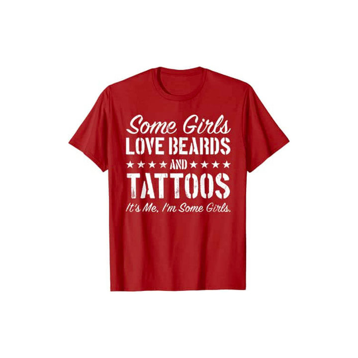 Fashionabel damtshirt för kvinnor som älskar skägg och tatueringar. Uttryck din passion med stil.