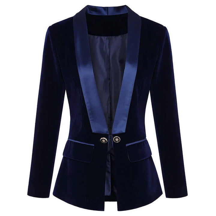 Blå elegant herrsmokingjacka. Slim fit kostymjacka perfekt för formella event och middagar.