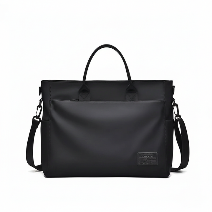 Rymlig KangarooBag laptopväska i svart, stilren design, optimal för jobb, skola och resor.