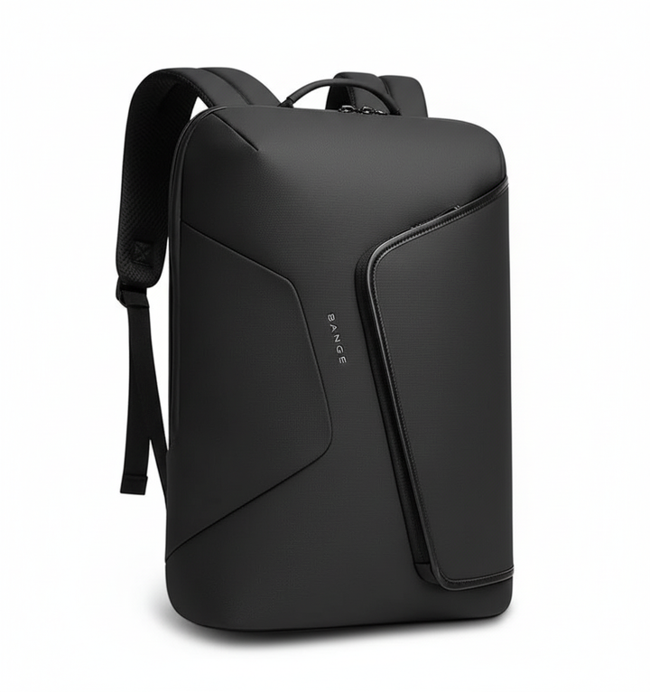Bekväm baksida på laptopryggsäcken med ventilerande mesh och ergonomiska axelband för långa dagar/resor.