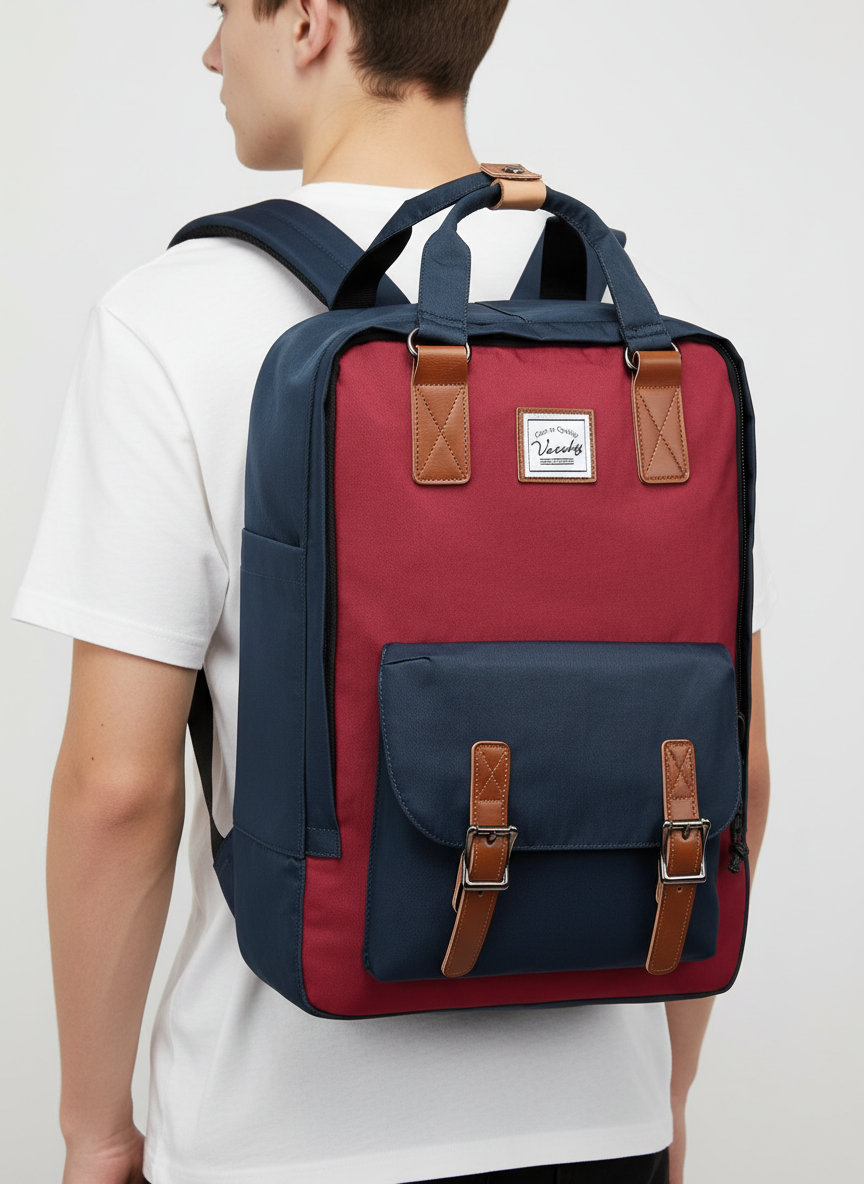 Modern datorväska, elegant laptopryggsäck för urban pendling och professionellt bruk.