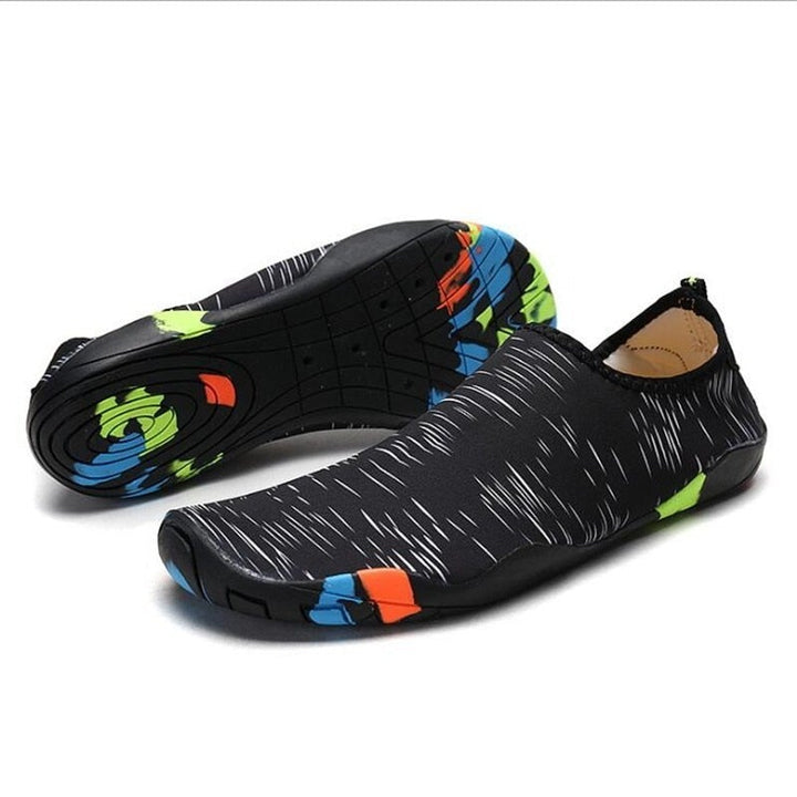 Gul unisex fritidssko för vatten, snabbtorkande och bekväm för strand och sommarlek.