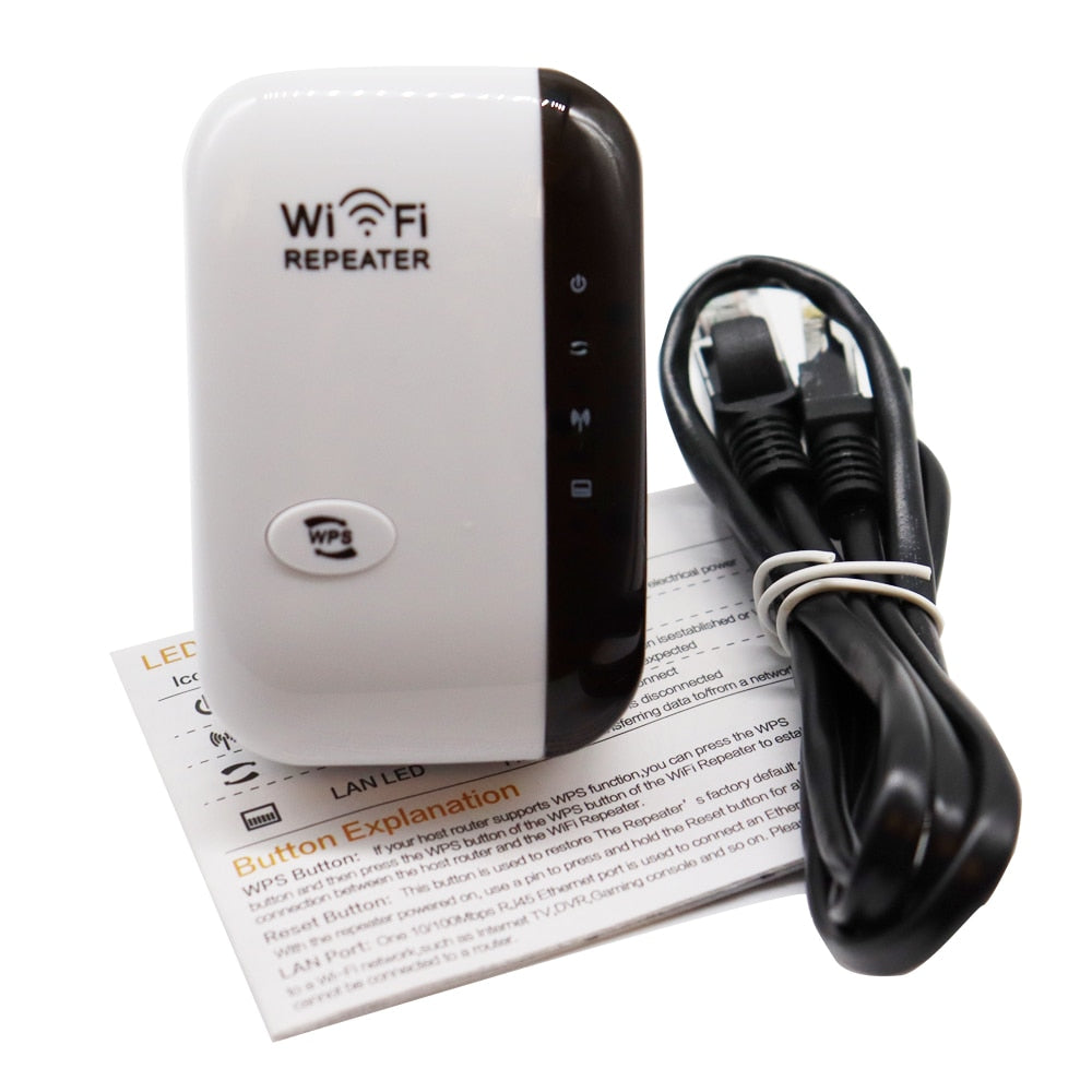 WiFi repeater eliminerar döda zoner, förstärker signalen och ger snabb wifi i alla rum.