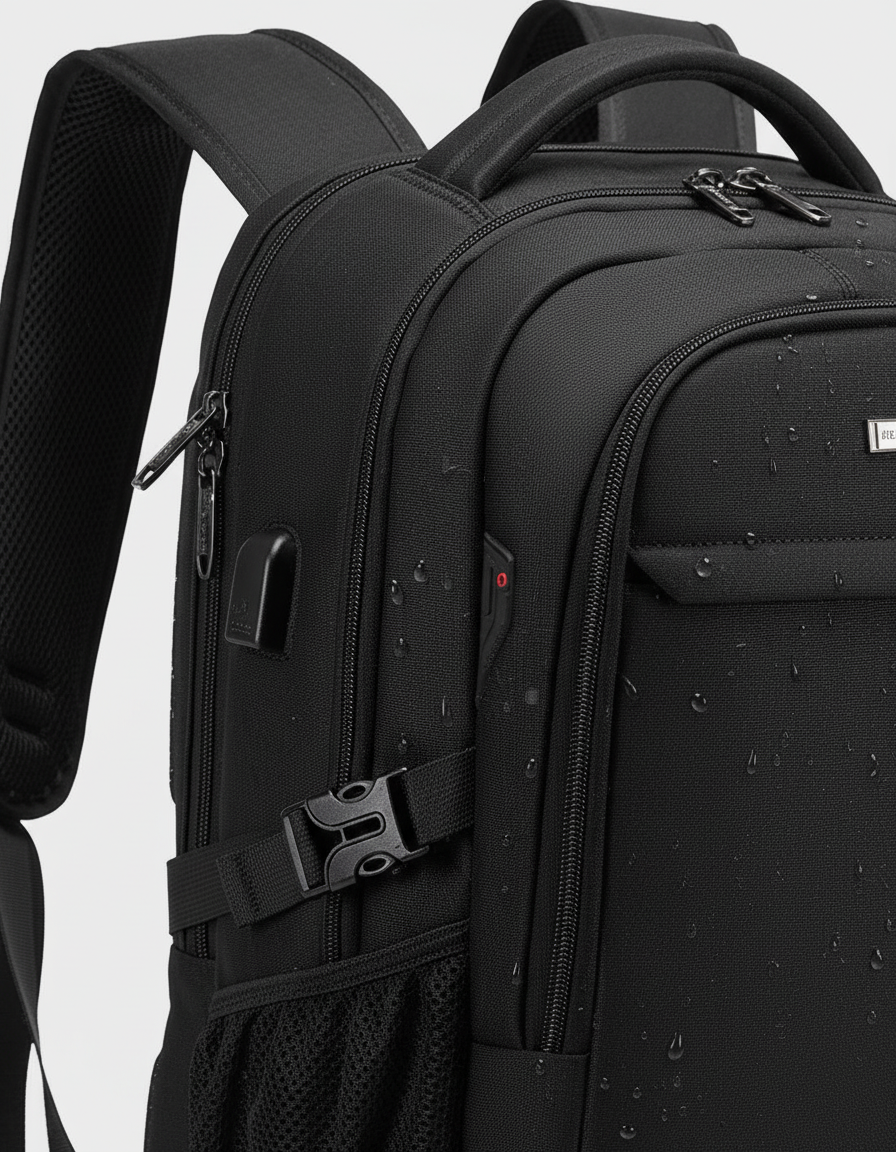 ComfortBag multifunktionell ryggsäck, vattentålig för laptop och organiserade prylar. Perfekt för resor.