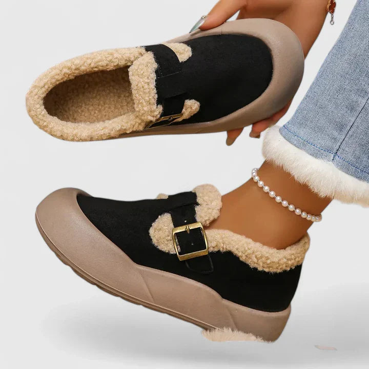 Bekväma slip-on skor för dam med spänne, idealiska för avslappnade vardagar under vår och sommar.