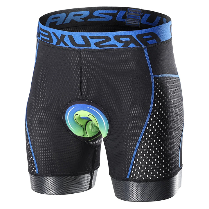 Snabbtorkande herrcykelshorts, idealiska för MTB och landsvägscykling, med bekväma 5D gelkuddar.
