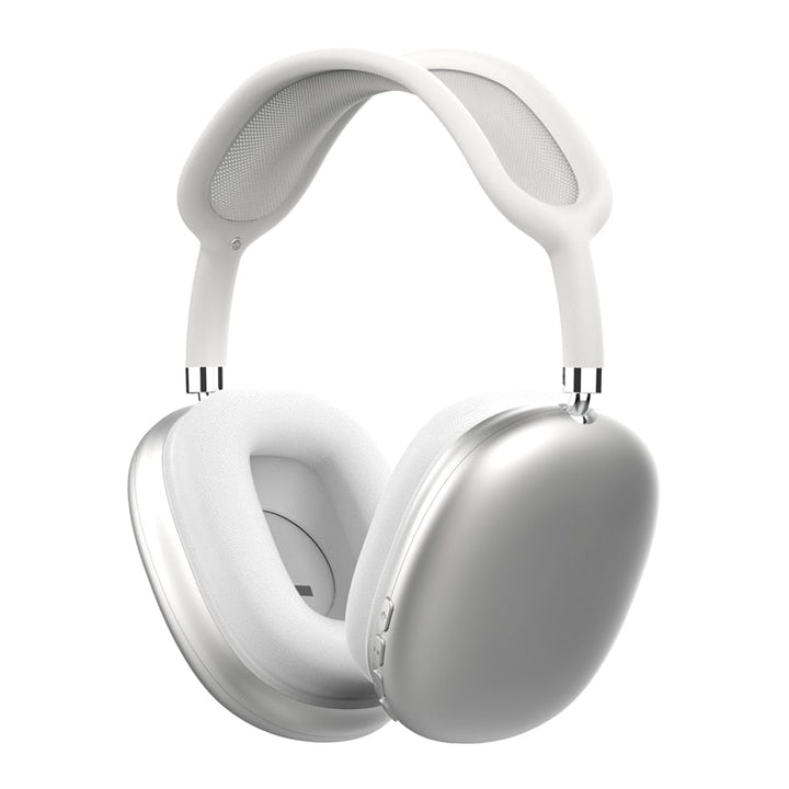 Svarta trådlösa Bluetooth-hörlurar on-ear med mikrofon för kristallklart ljud och handsfree-funktion.