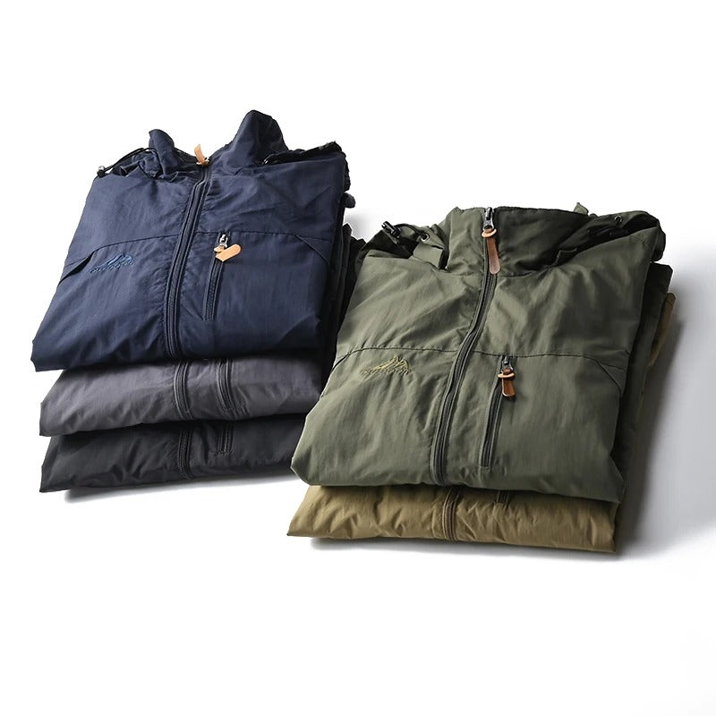 Friluftsjacka för män, vattentät taktisk windbreaker, perfekt för alla höstaktiviteter.