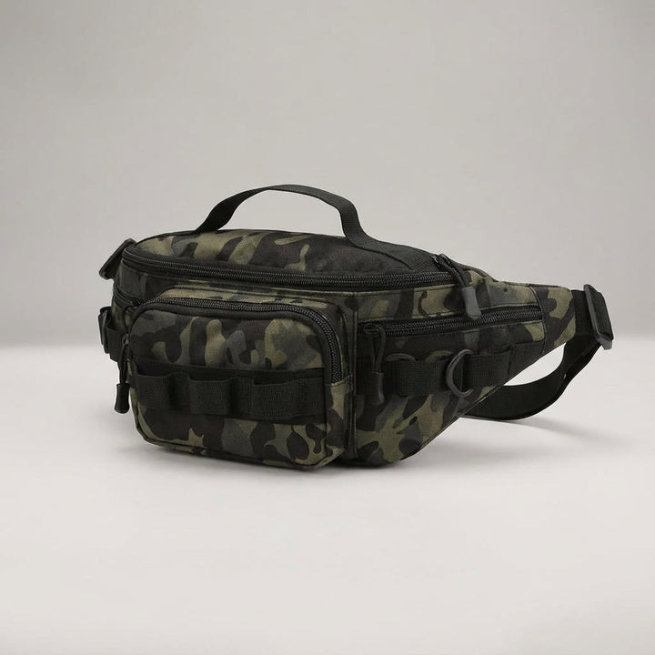 Unisex taktisk midjeväska med MOLLE-system. Perfekt för EDC, outdoor & organiserad förvaring.