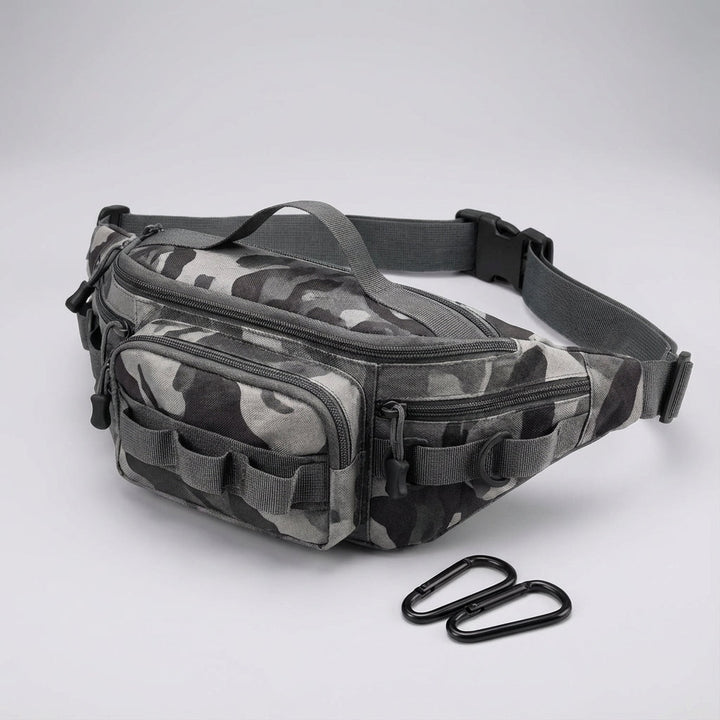 Unisex taktisk midjeväska i kamouflage design. Idealisk för outdoor, vandring och daglig användning.