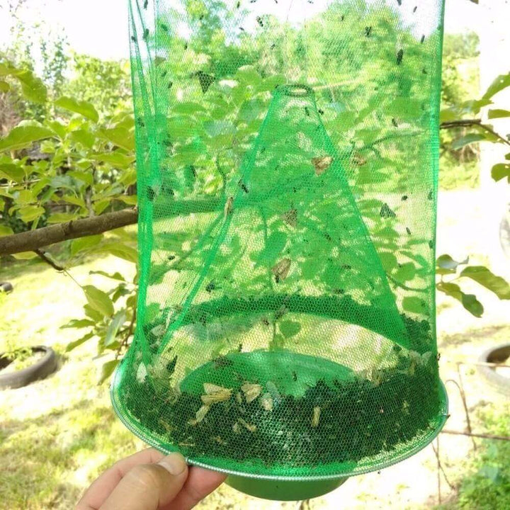 Miljövänlig flugfälla för utomhusbruk, perfekt för att bekämpa flugor och insekter på sommaren.