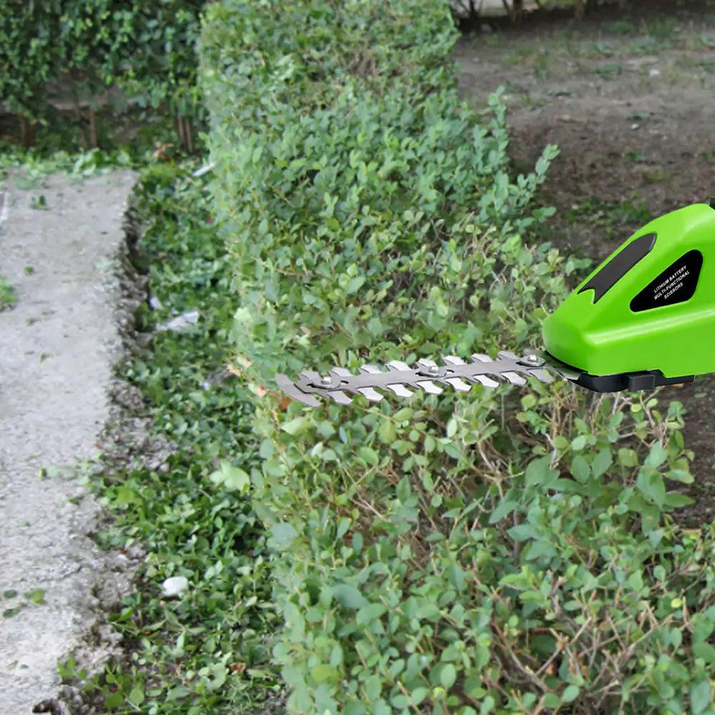 Ergonomisk, lättviktig 2-i-1 häcksax & grästrimmer. Gör trädgårdsklippningen enkel och bekväm.