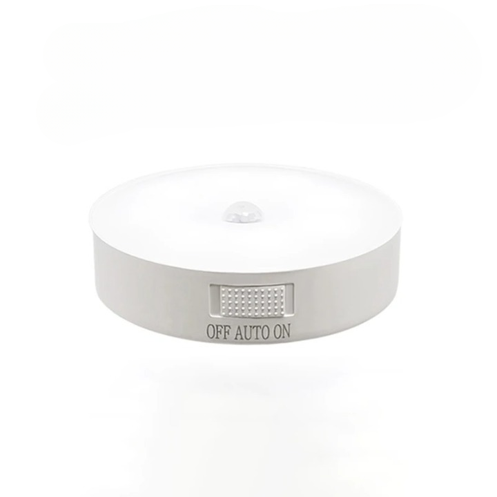 Smart sensorlampa med rörelsesensor och LED-ljus, idealisk som energisnål nattlampa inomhus.