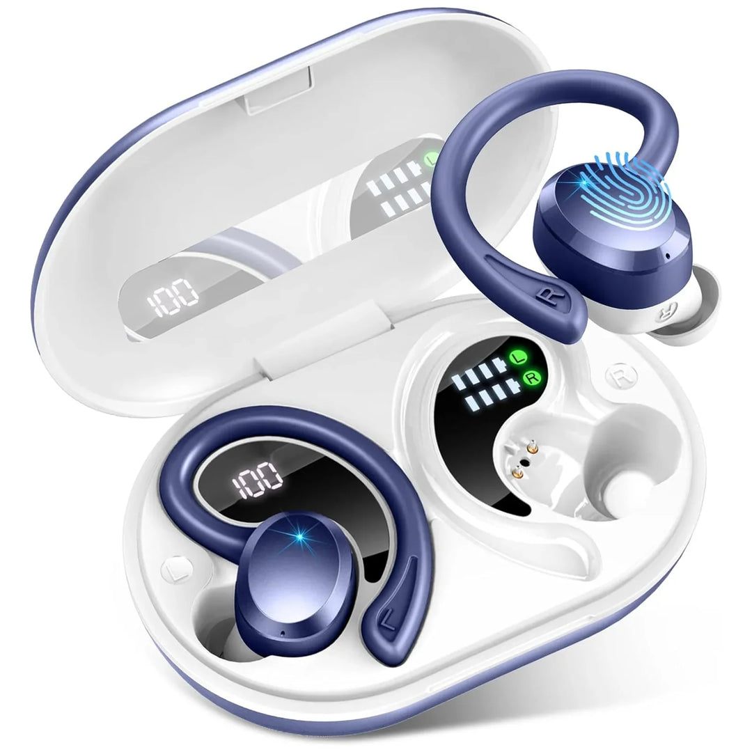 Robusta trådlösa in-ear hörlurar, designade för att klara tuffa förhållanden vid sport och träning.