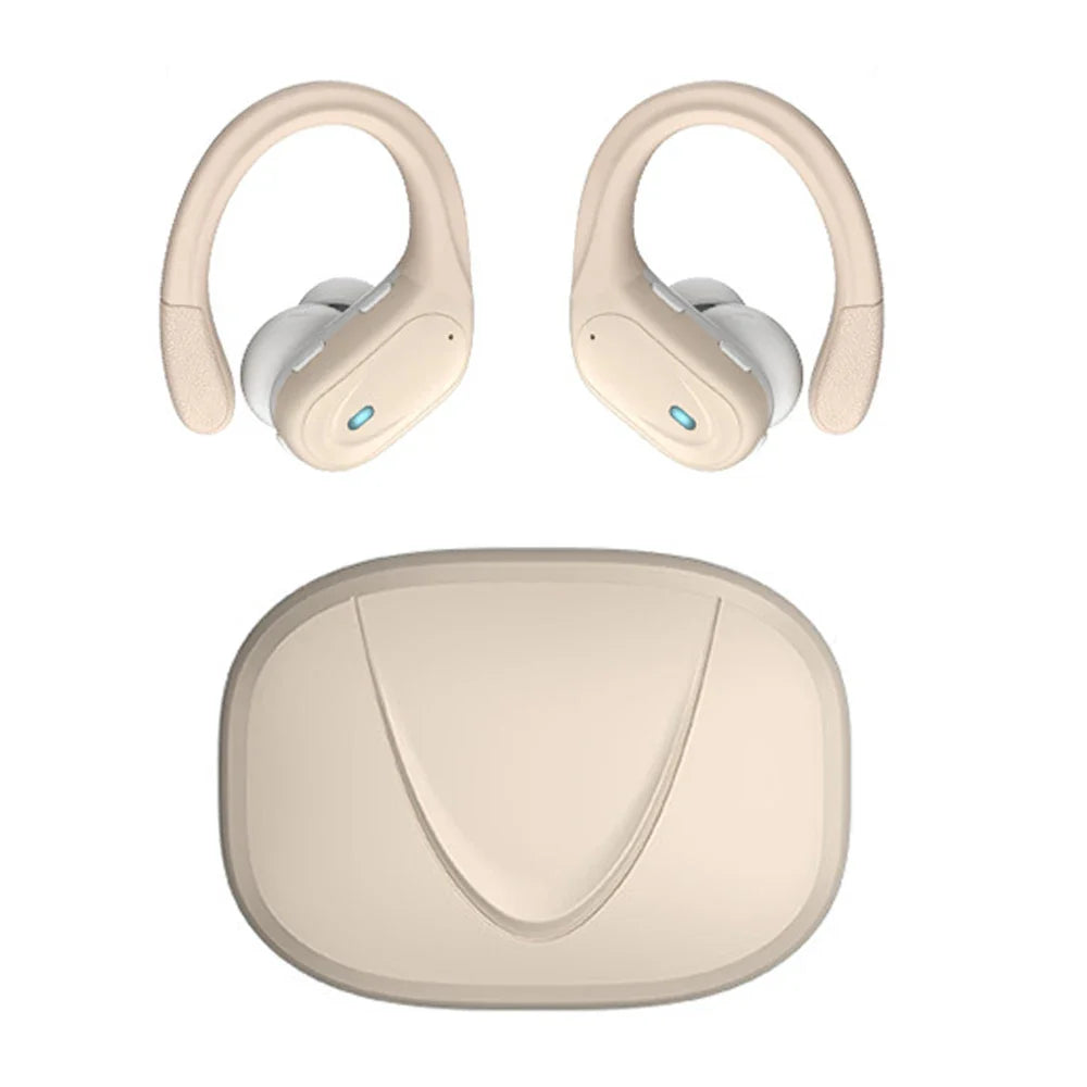 Träningshörlurar in-ear, trådlösa med Bluetooth 5.3 & brusreducering. Vattentåliga för gymmet.
