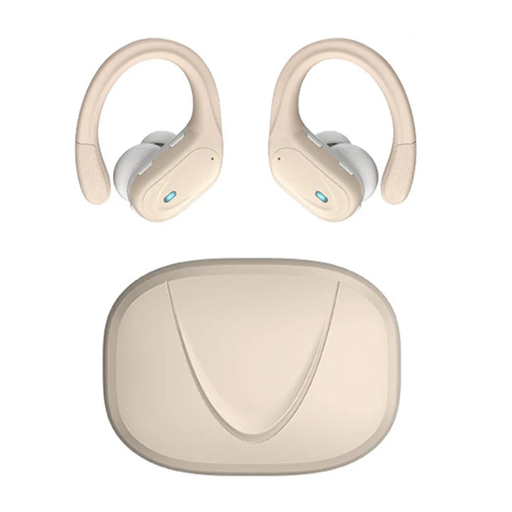 Träningshörlurar in-ear, trådlösa med Bluetooth 5.3 & brusreducering. Vattentåliga för gymmet.