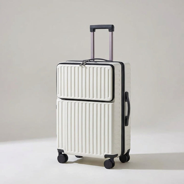 Travelift spinner kabinväska med 360-hjul för smidiga resor och enkel navigering.