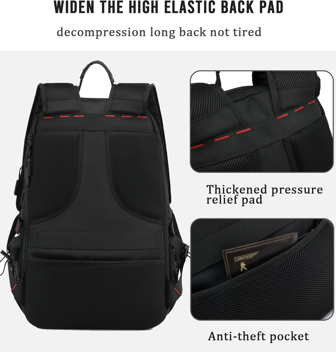 Snygg TravelMax reseryggsäck, sidovy. Robust design med USB-laddning, idealisk för alla resor.