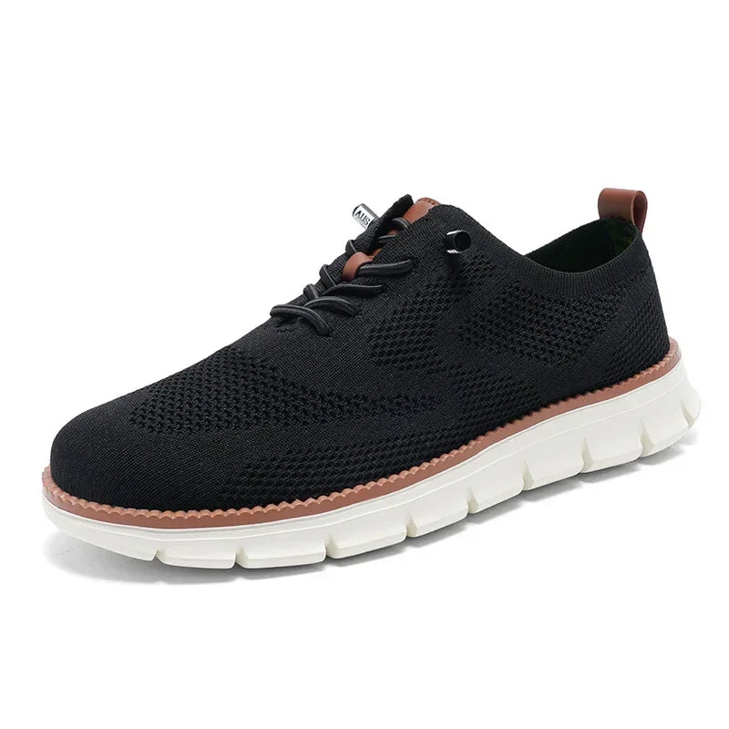 Gråa herr sneakers med premiumkänsla. Komfortskor för män, idealiska för vardagens äventyr.