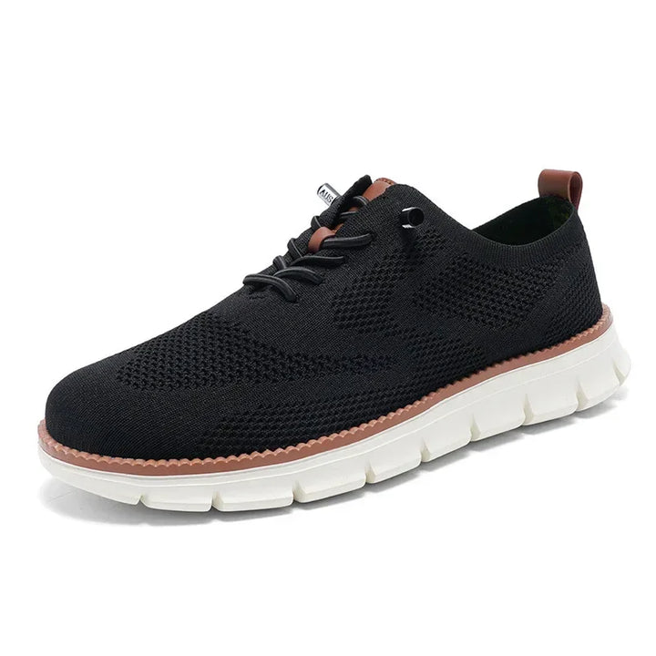 Gråa herr sneakers med premiumkänsla. Komfortskor för män, idealiska för vardagens äventyr.