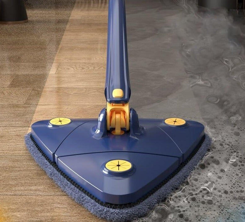 Innovativ självrider triangelmopp som gör golvrengöring enkel och effektiv. Idealt för hushåll.