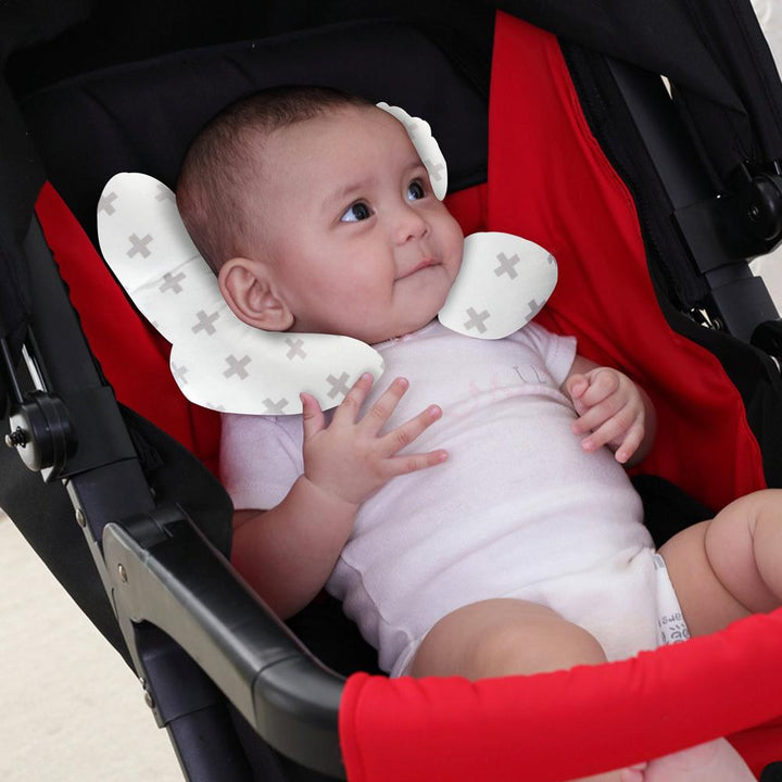Baby resekudde, u-formad för att ge lugnande komfort och nackstöd till spädbarn under långa resor