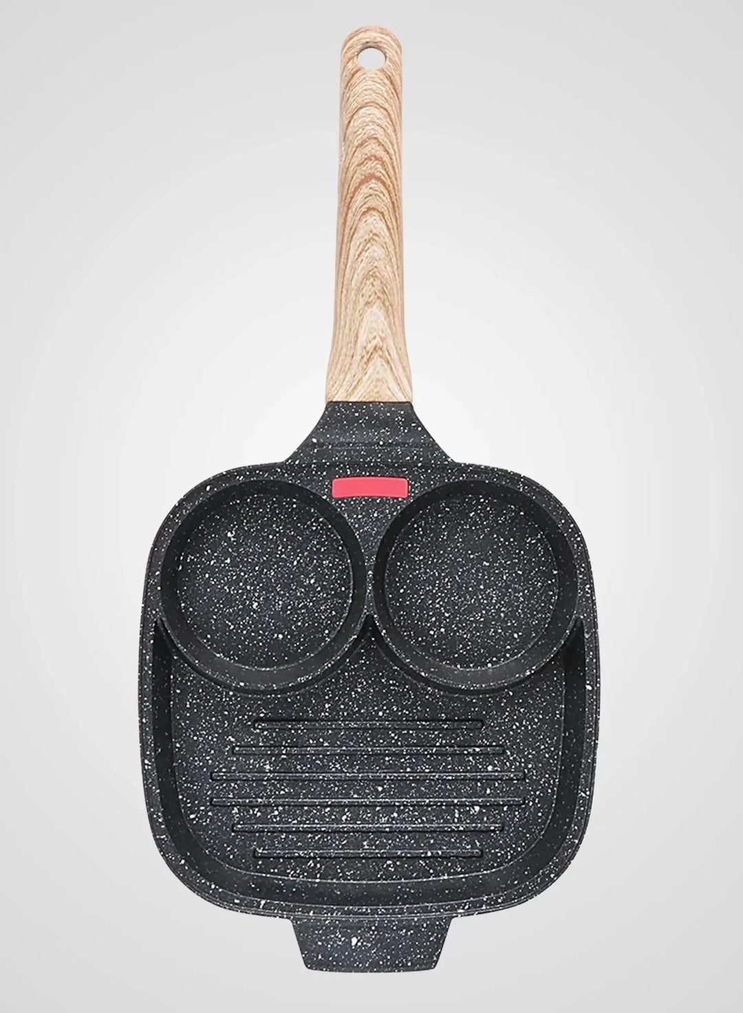 Unisex köksredskap: hållbar 3-i-1 nonstick stekpanna i aluminiumlegering.