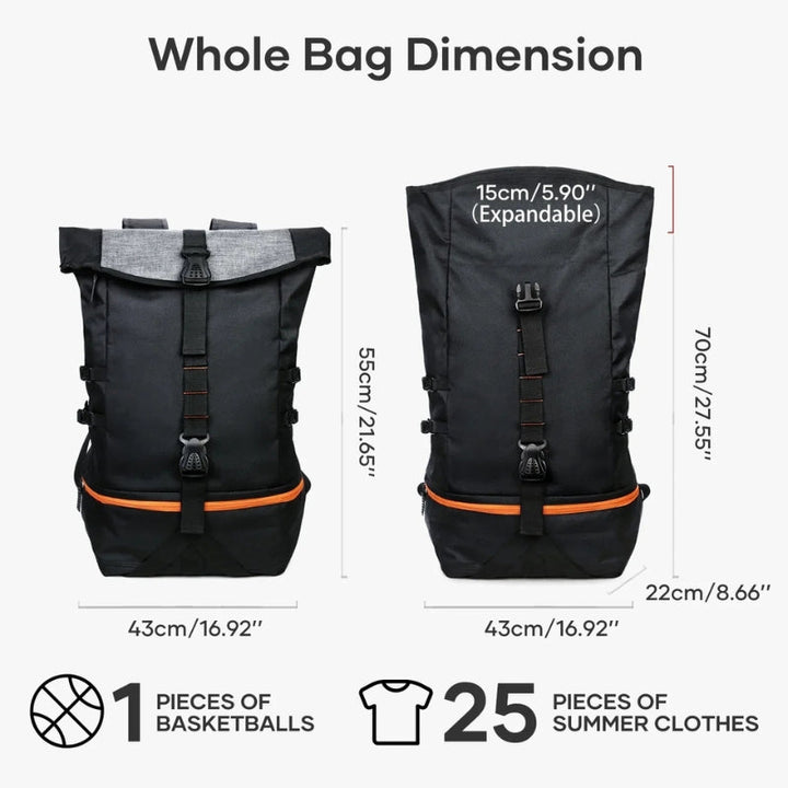 Unisex 35L reseryggsäck, idealisk för alla årstider. Stor kapacitet, perfekt för sport & friluftsliv med smart organisering.