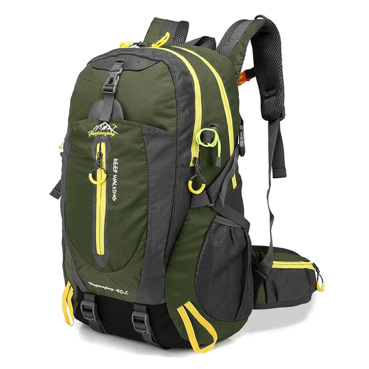 Unisex 40L reseryggsäck i en ljusare färgvariant, med sidokompression för utomhusbruk.