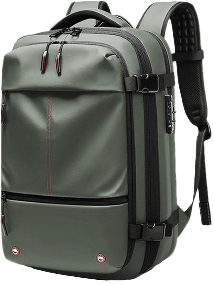 Rymlig 60L unisex ryggsäck, expanderbar resväska. Optimal för längre resor och organiserad packning.