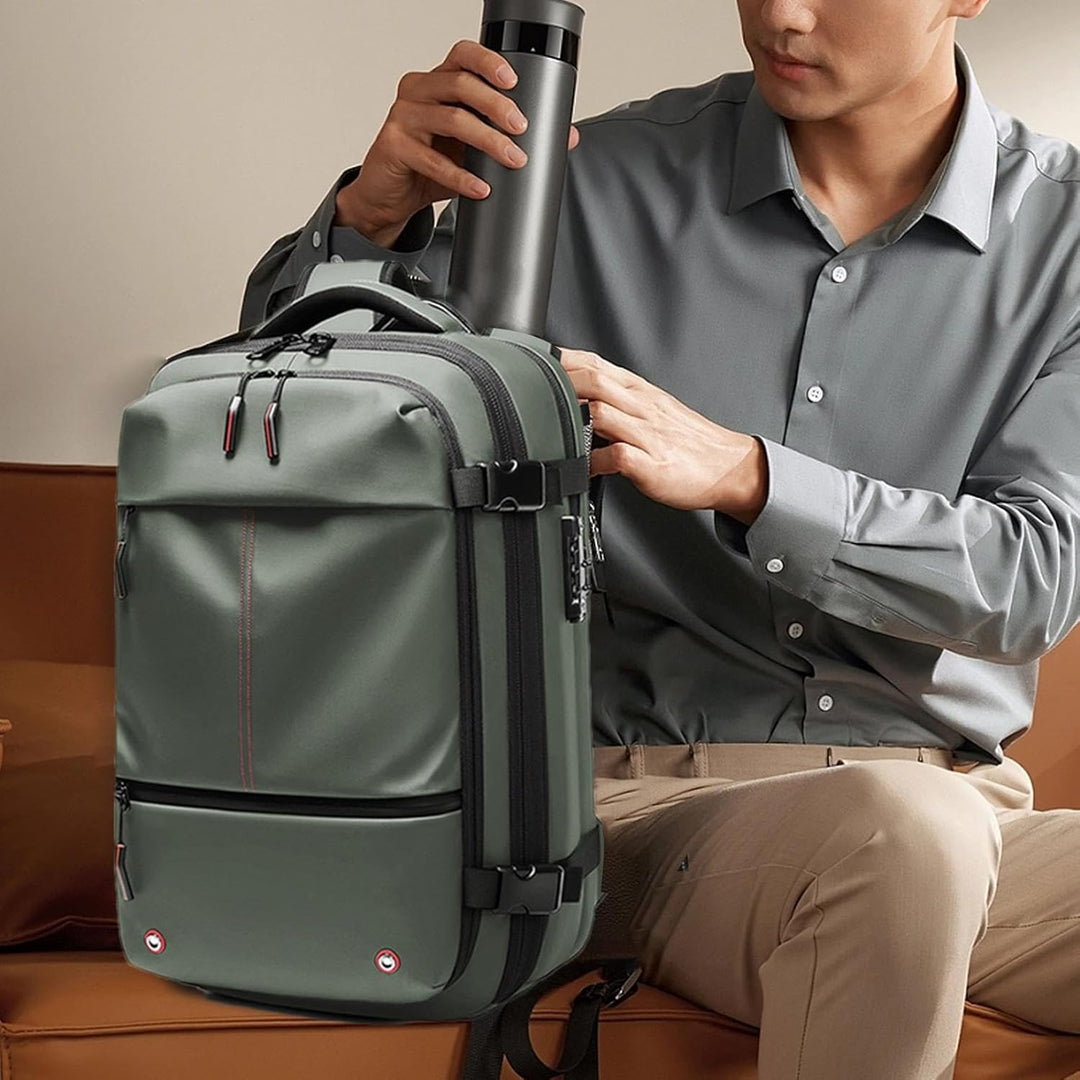 Trivora Air Vacuum ryggsäck, 60L expanderbar. Smart kompressionsfunktion, vattentät och unisex.