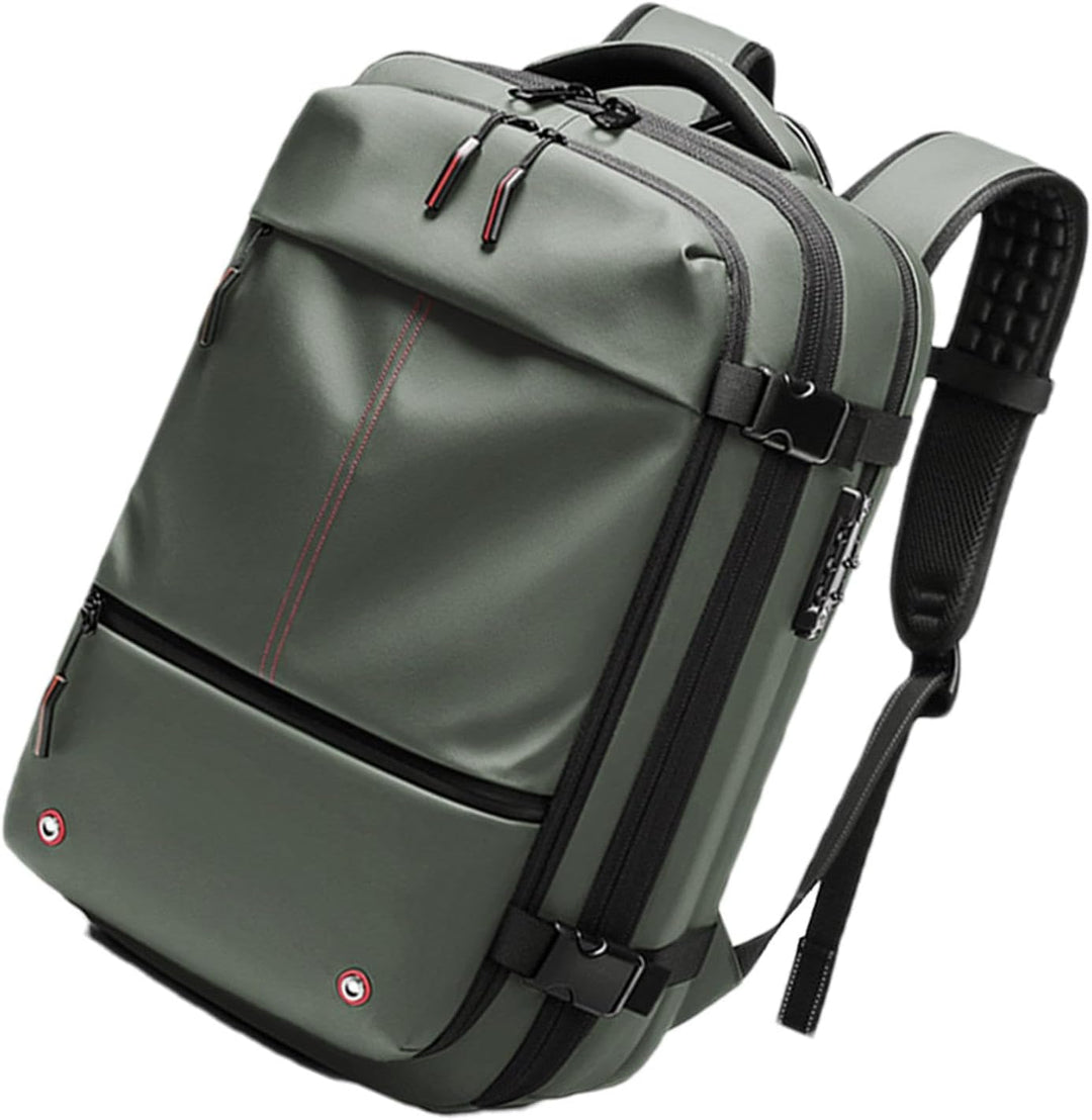 Stöldskyddad unisex ryggsäck 60L med laptopfack. Säker för pendling och affärsresor, vattentät.