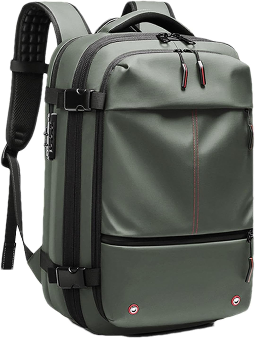 Mångsidig resväska/ryggsäck 60L, expanderbar. Perfekt för flyg och tågresor, med laptopfack.