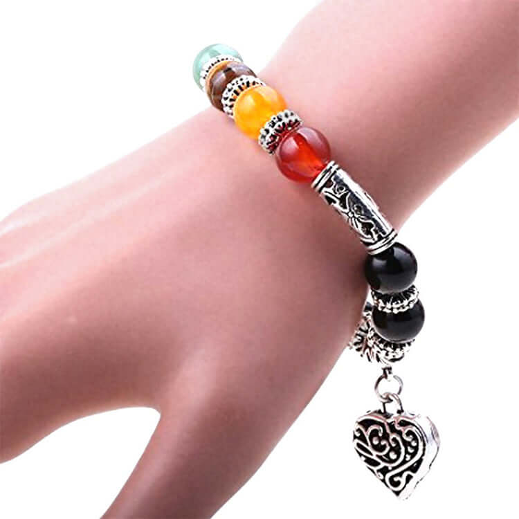 Chakra smycke: Elegant 7 Chakra healing armband, perfekt för män och kvinnor