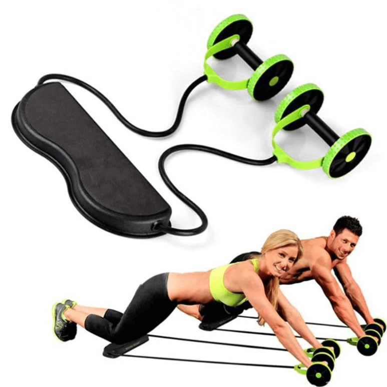Unisex Ab Roller för effektiv mag- och coreträning hemma. Perfekt fitnessutrustning för styrka.