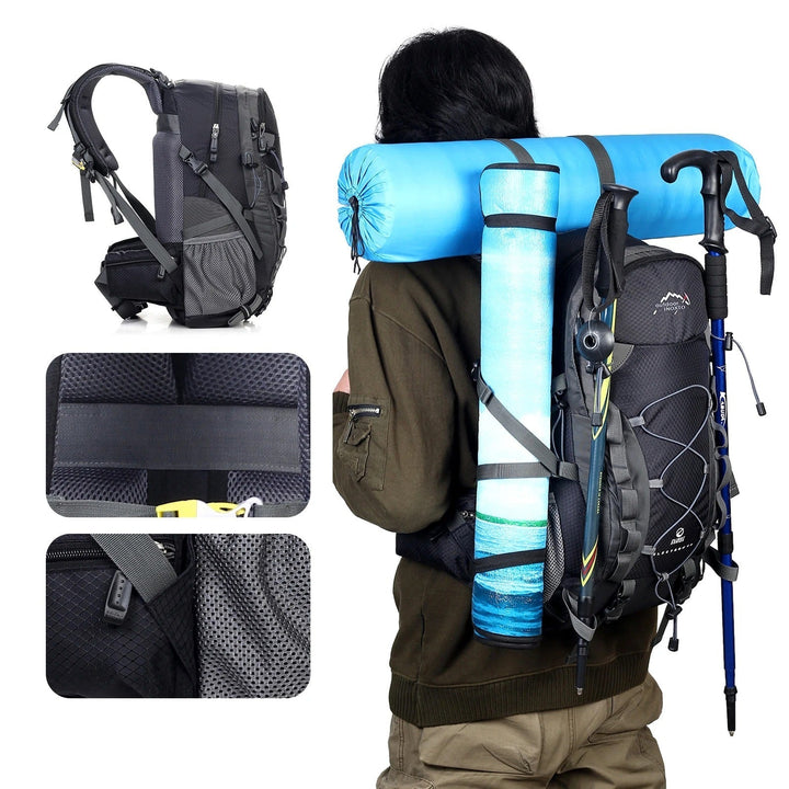 AdventurePro Deluxe 40 liters ryggsäck för resor, vandring och friluftsliv. Praktisk och hållbar.